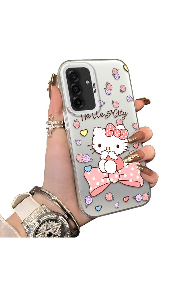 Samsung Galaxy A17 4G/5G Compatible Hard Acrylic Back Silicone Edge Lens Protection Case