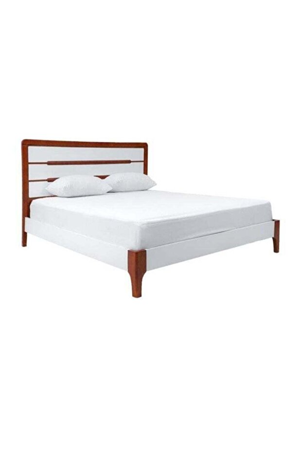 Terry Breathable Mattress Protector Ultimate Soft Polycotton Mattress Cover Super King Size L200xW200xH30Cm - White