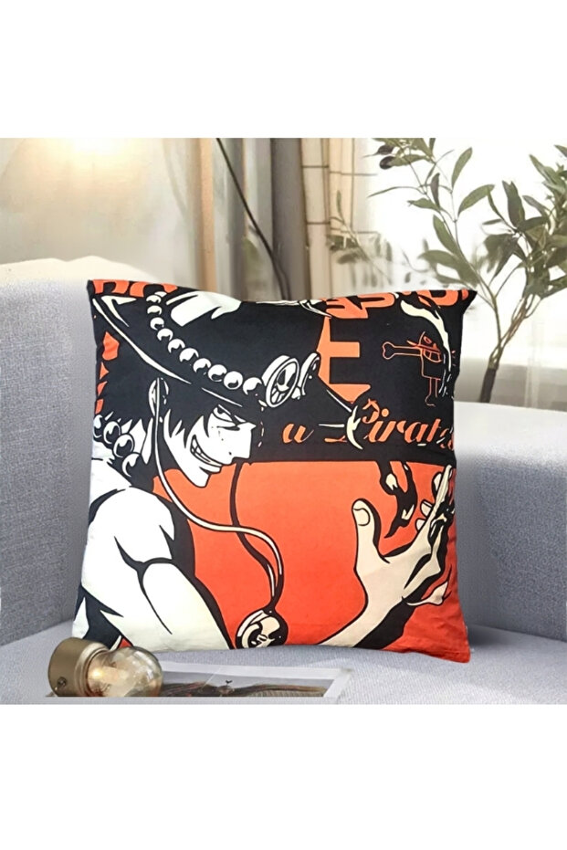 Japanese Anime Style Throw Pillow 45 × 45 cm – Soft Square Decorative Cushion for Sofa & Bedroom