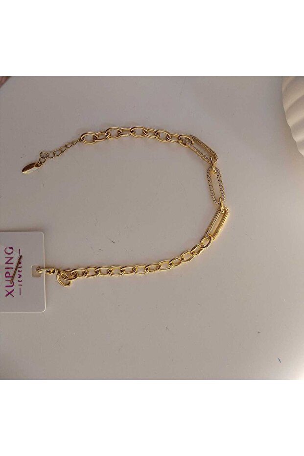 Chain Gold Color Zircon Bracelet