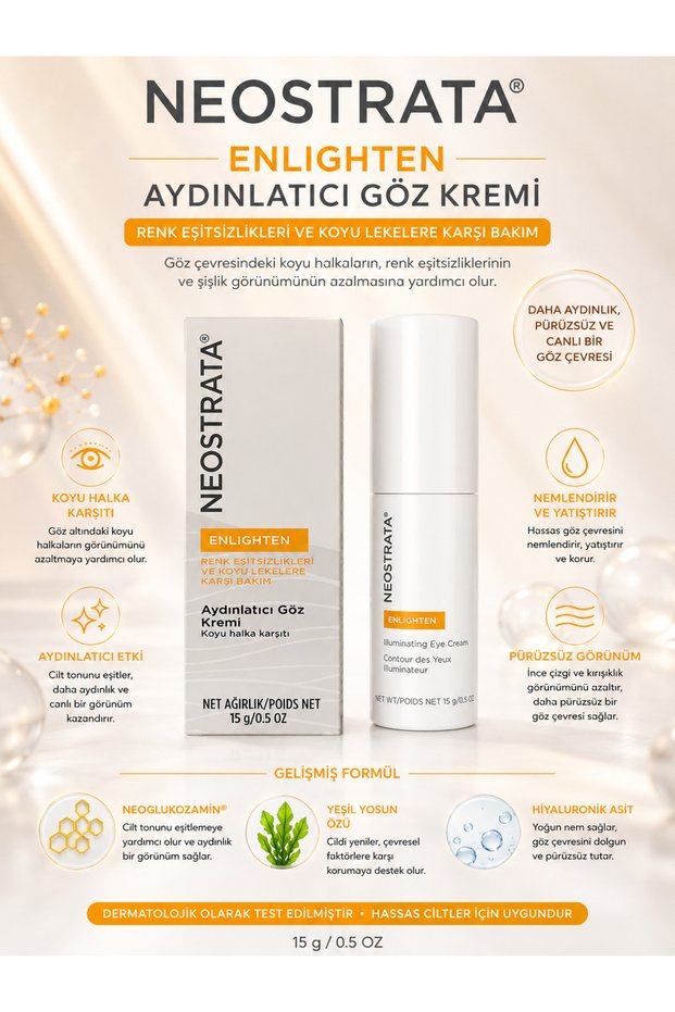 Enlighten Brightening 15Gr - Anti-Fine Line and Dark Circle Brightening Eye Contour Care Cream