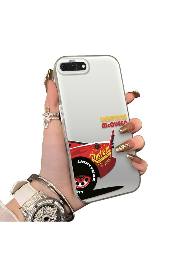iPhone 7 Plus/8 Plus Compatible Hard Acrylic Back Silicone Edge Lens Protection Case