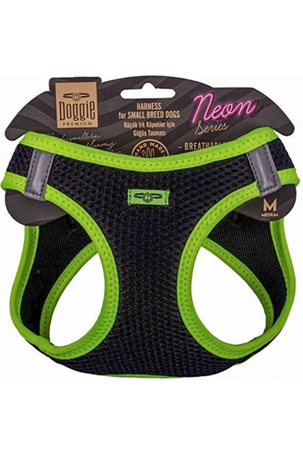 Dog Chest Harness Neon Yellow (m)