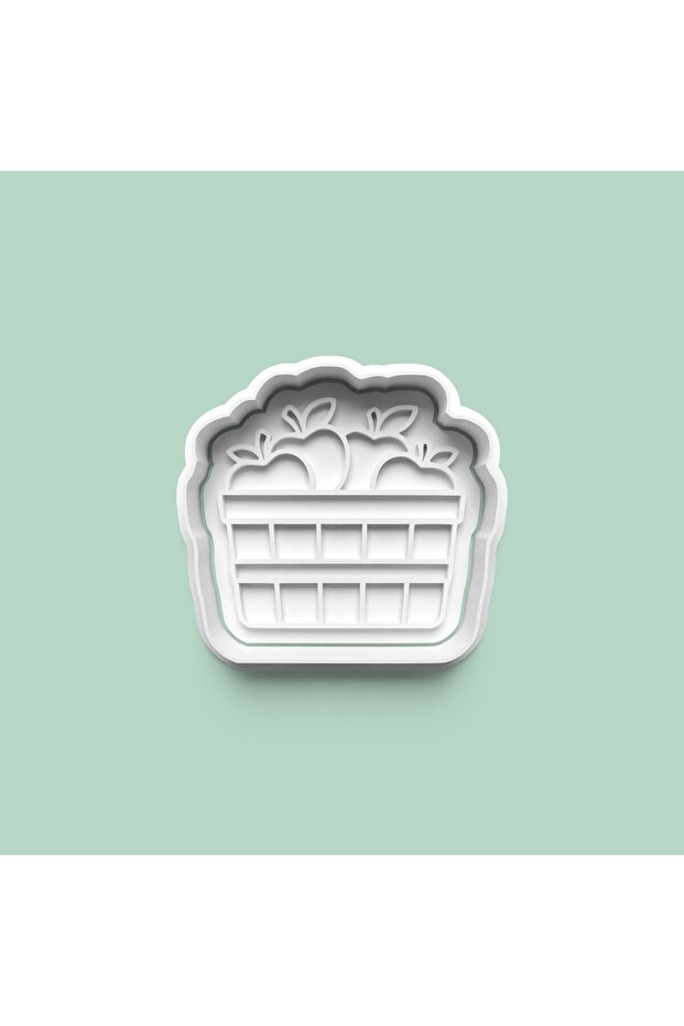 Apple Basket Figure Cookie Mold and Sugar Dough Mold 0974-4