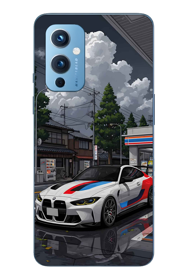 One Plus 9 Compatible Bmw Patterned Transparent Phone Case