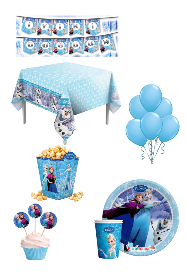 Frozen Doğum Günü Seti 46 Parça