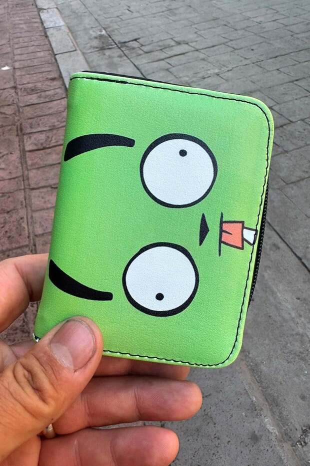 محفظة Green Invader Zim للجنسين