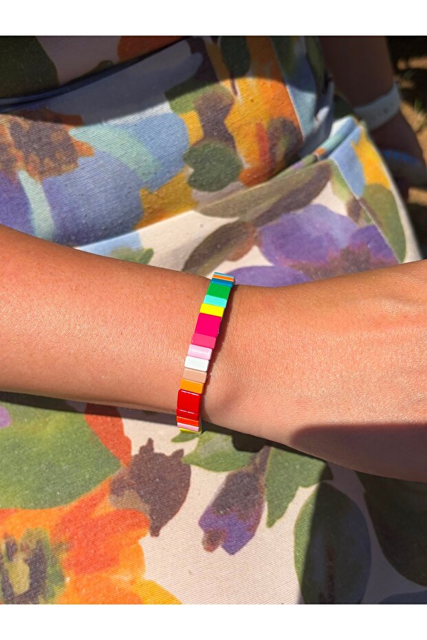 Rainbow Porcelain Bracelet
