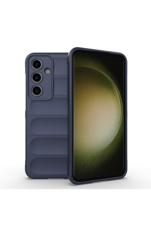 Galaxy S25 Fe Case with Camera Protection Flexible Silicone Finger Strip Brsa