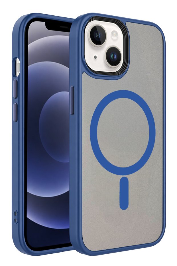 Iphone 14 megane magsafe cover - navy blue