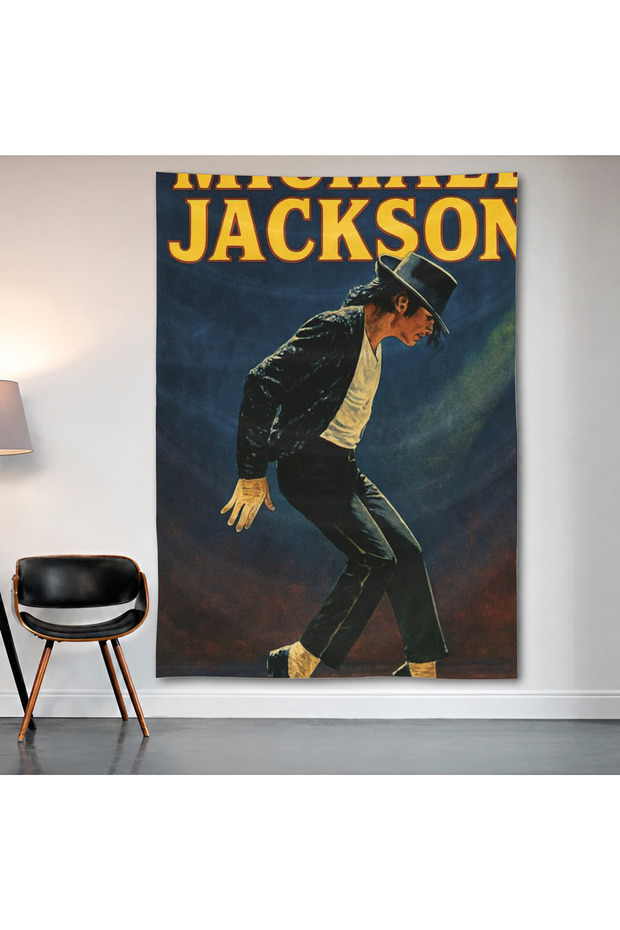 Michael Jackson Wall Covering Wall Tapestry First Quality Satin Fabric Poster