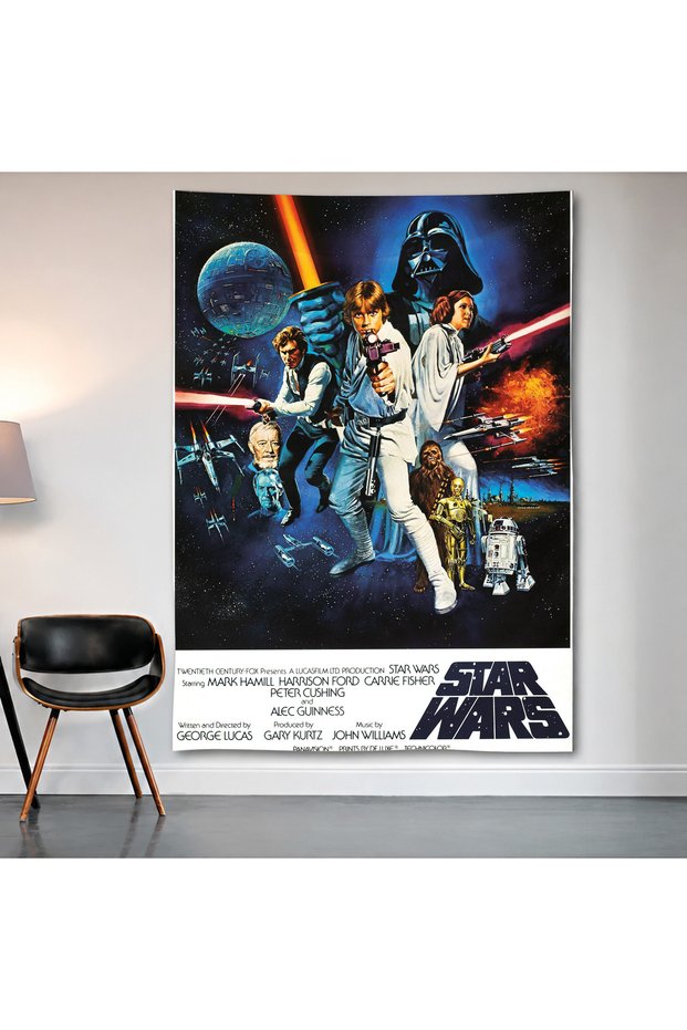 Star Wars Wall Cloth Wall Tapestry First Quality Satin Fabric Poster