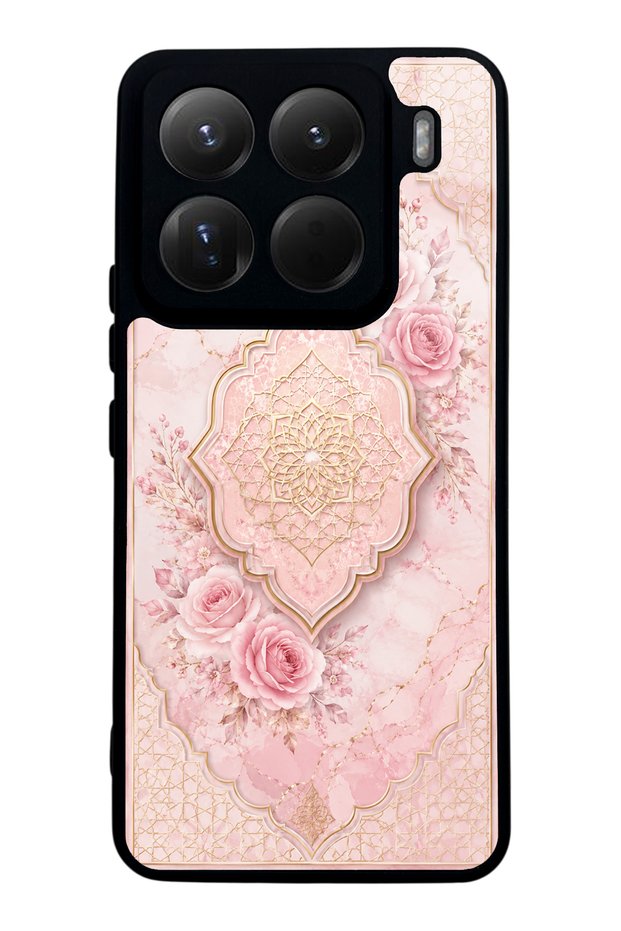 Xiaomi 15Pro Glossy Phone Case with Blush Ottoman Rose Design