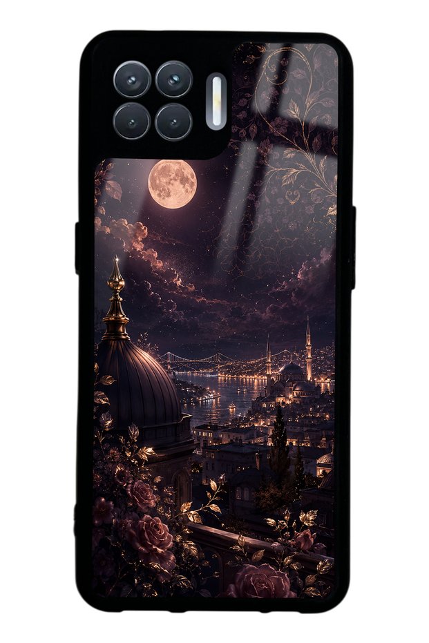 Oppo Reno 4 Lite Rosewood Bosphorus Night Design Glossy Phone Case