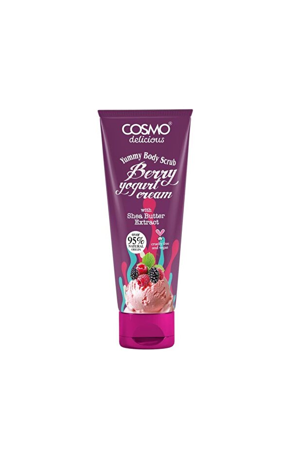 Cosmo Delicious Berry Yogurt Cream With Shea Body Scrub