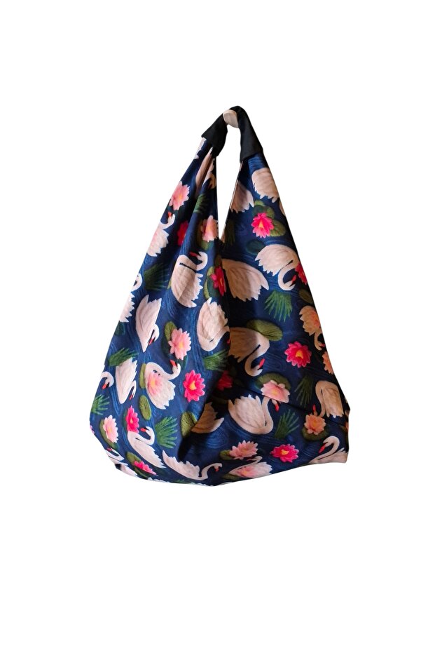 Hande Dizayn Valentine's Mother's Day Swans Origami Model Shoulder Bag