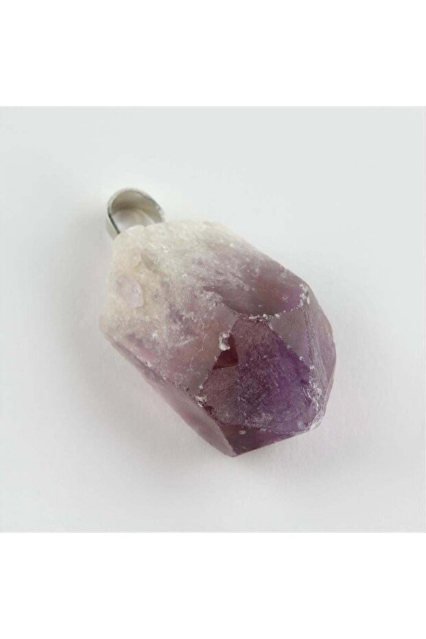 Spt-Gld Amethyst Natural Stone Pendant (81157) - Purple