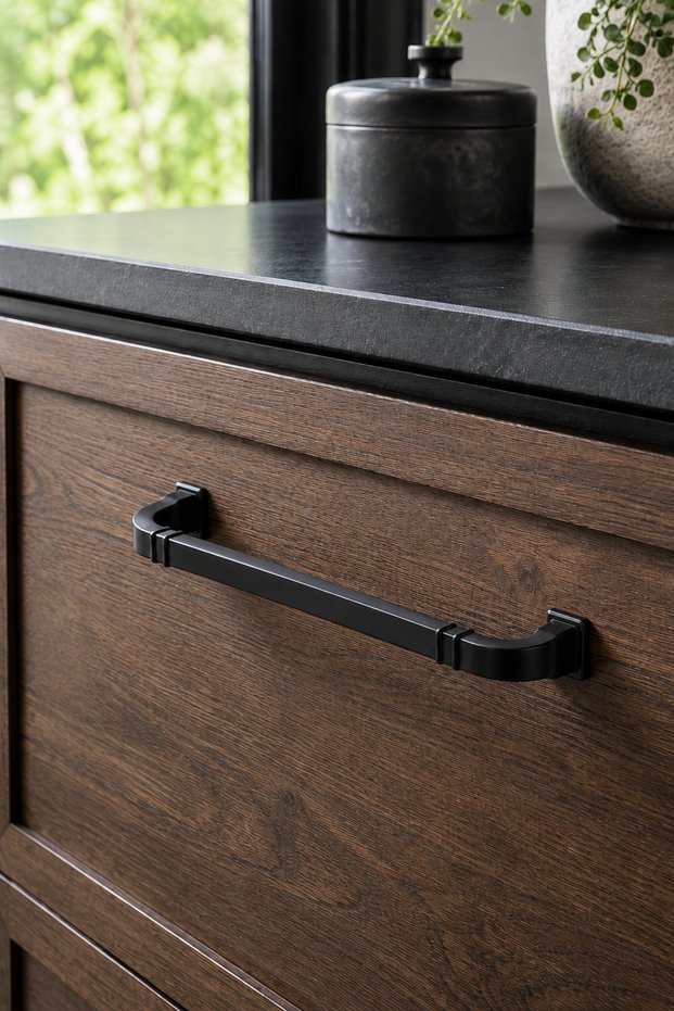 Gizem Modal Furniture Knob 224 mm - Black