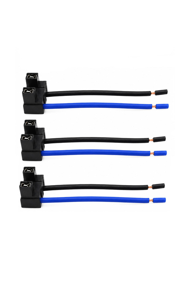 3 قطع من موصلات المصابيح الأمامية للسيارة سريعة التوصيل بسلكين - مقاومة للماء، مقاومة للحرارة، سهلة التركيب - ERPCfeesh
