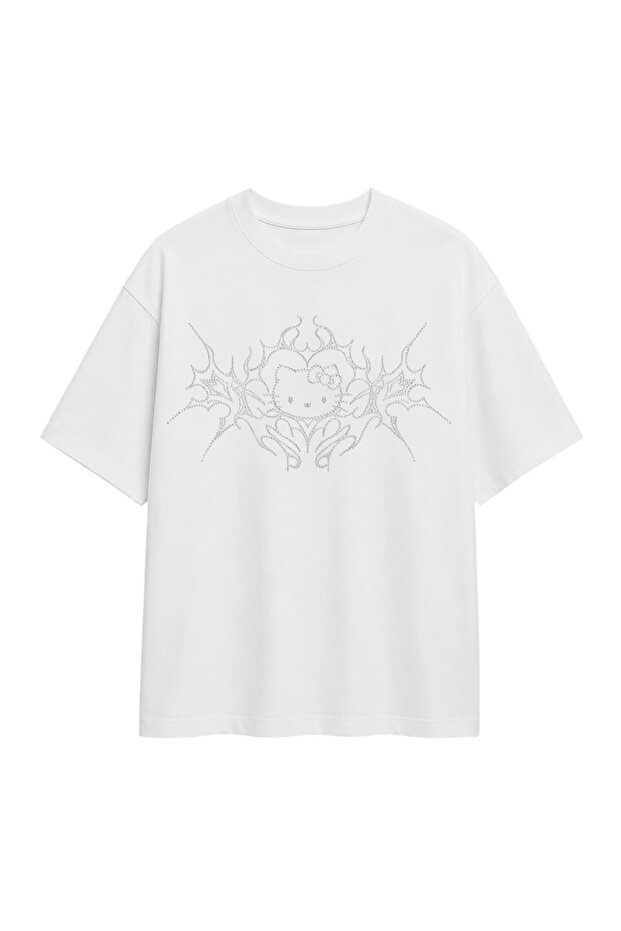 Hello Kitty Tribal Stone Oversize T-Shirt