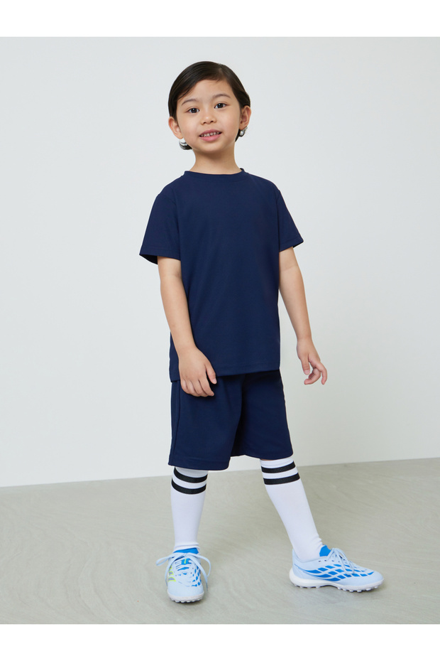 Boys Cotton Sports Jersey Shorts With Side Pocket
