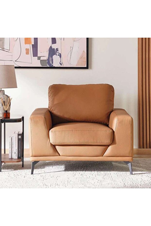 CODE SINGLE SEATER SOFA - LIGHT BROWN