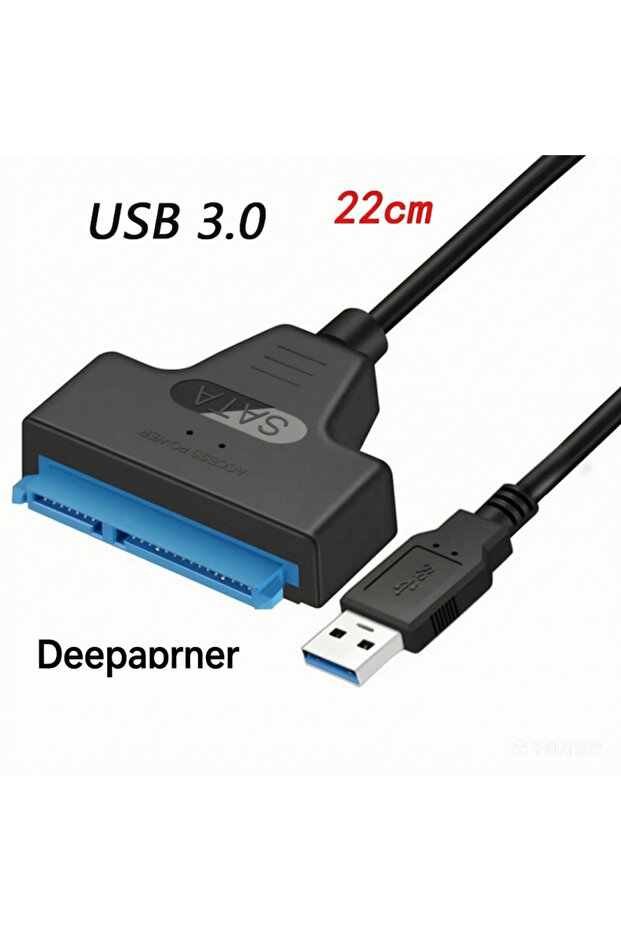 كابل توصيل USB 3.0 من نوع C إلى واجهة SATA مقاس 2.5 بوصة لـ HDD، كابل USB 3.1 SATA من Deepartner