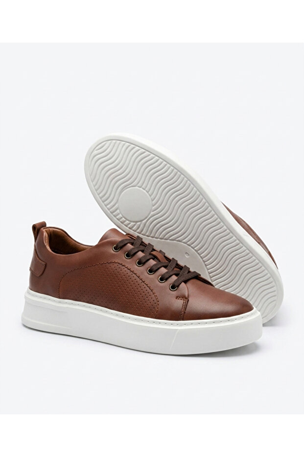 Genuine Leather Eva Sole Brown Men's Shoes Te0119