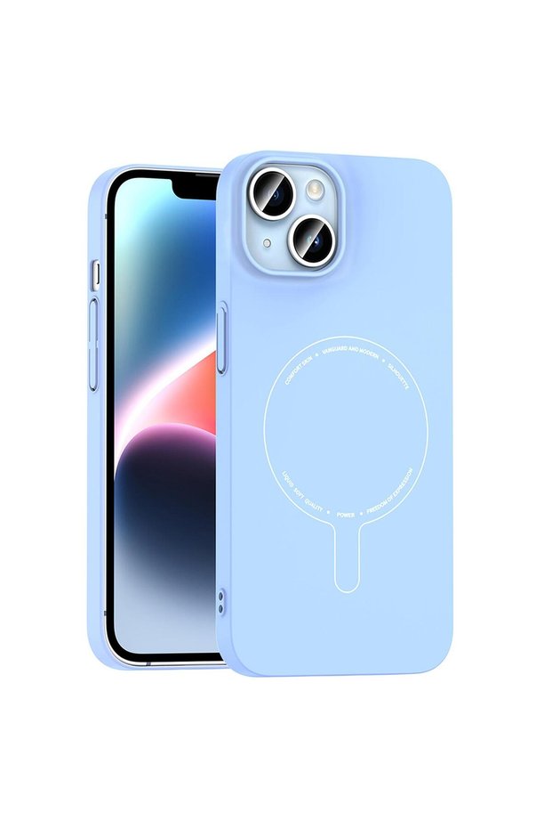 Apple iPhone 13 Compatible Case Airfit Magsafe Blue