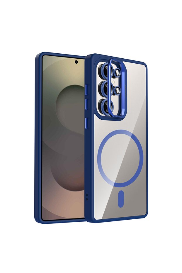 Galaxy S25 Ultra Case with Camera Stand, Magsafe Compatible, Transparent Back, Silicone Butam