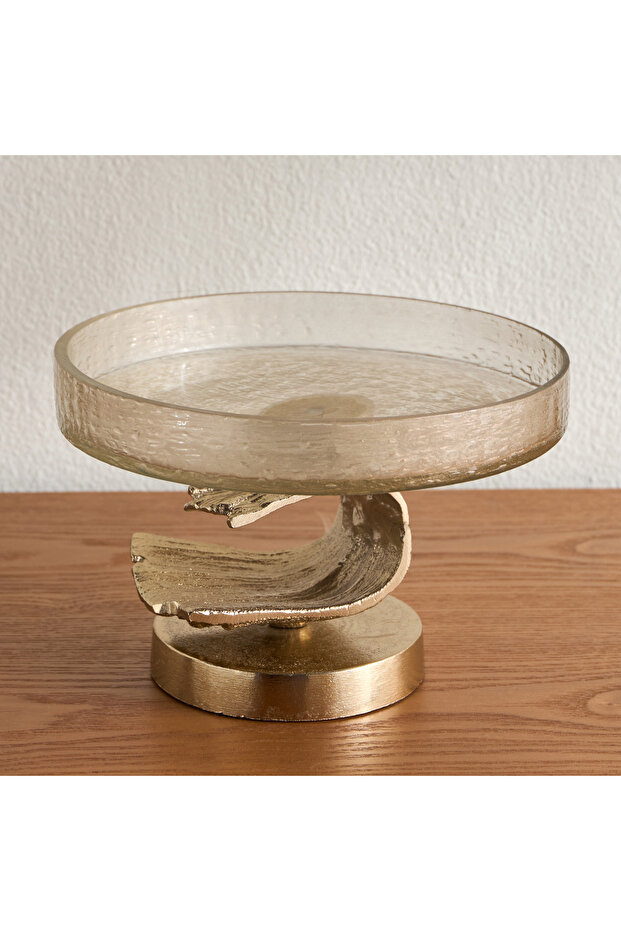 Fatima Gildian Glass Decorative Platter - 19 cm