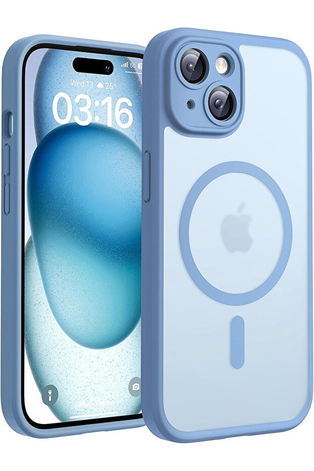 for iPhone 13 Case, Compatible with MagSafe, Upgraded Camera Protection, Shockproof Anti-Scrat