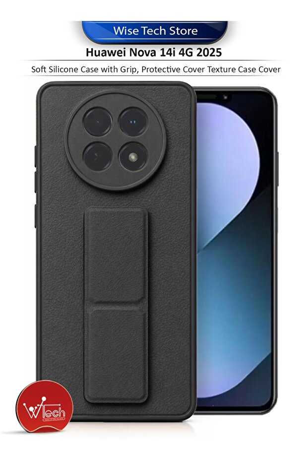 Huawei Nova 14i 4G 2025 Soft Silicone Case with Grip, Protective Cover Texture Case Cover