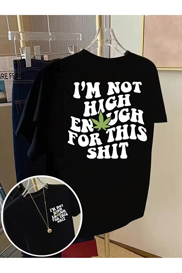 Unisex Printed Oversize Crew Neck T-shirt