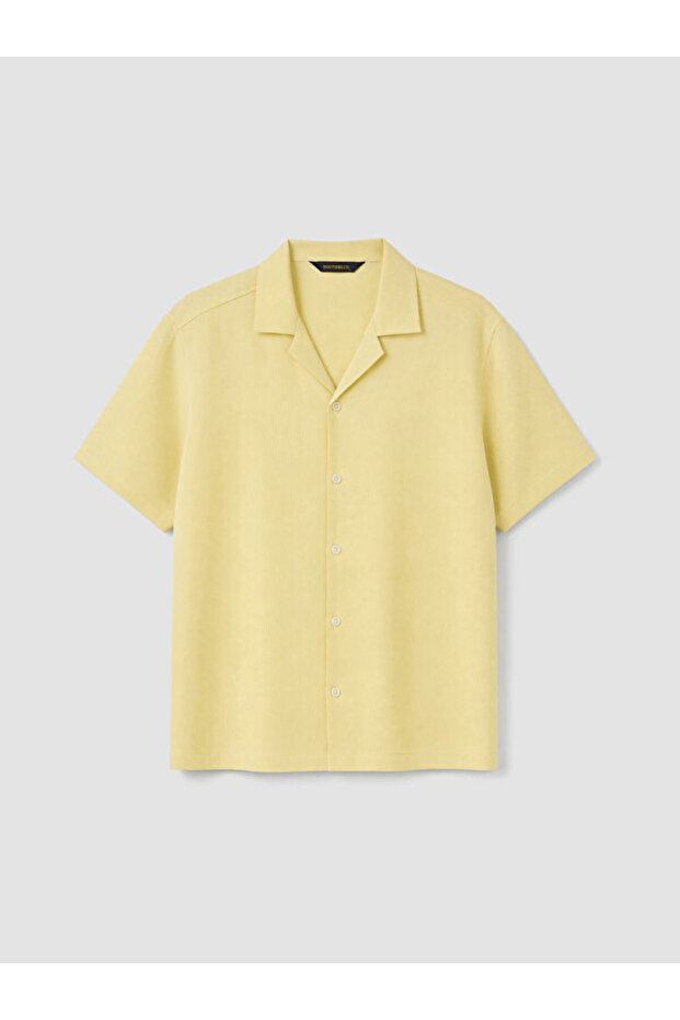 Esvab • Modern & Distinctive Cuban Roba Collar Men's Textured Shirt