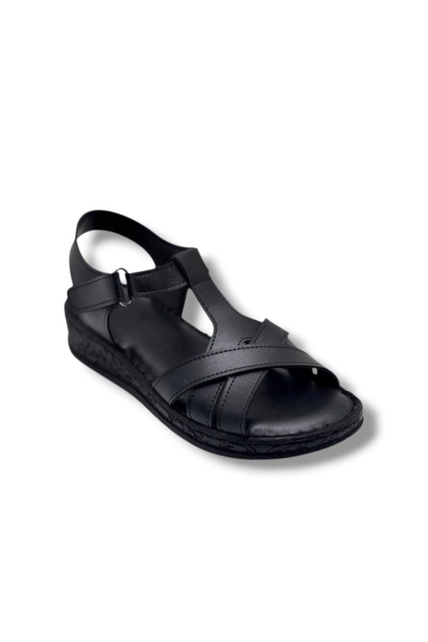 Caprito Sd011-26 Skin Cross Strap Anatomical Padded Sole Women's Sandals