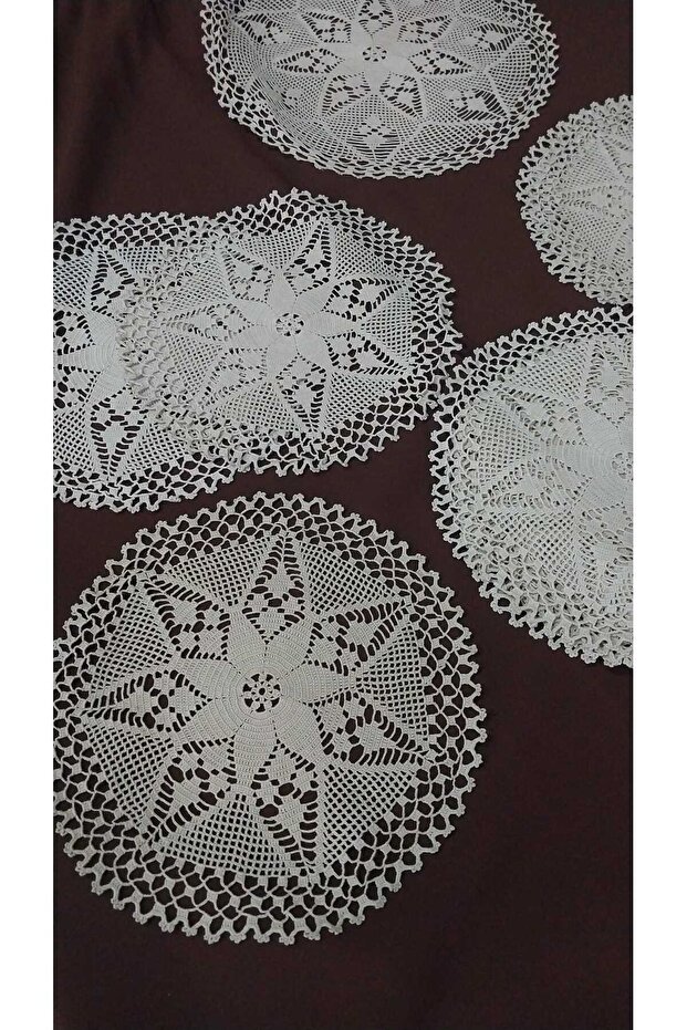 23 cm in Diameter 11 Pieces 30 cm in Diameter 1 Piece Cotton Rope Knitted Cream Bedroom Set