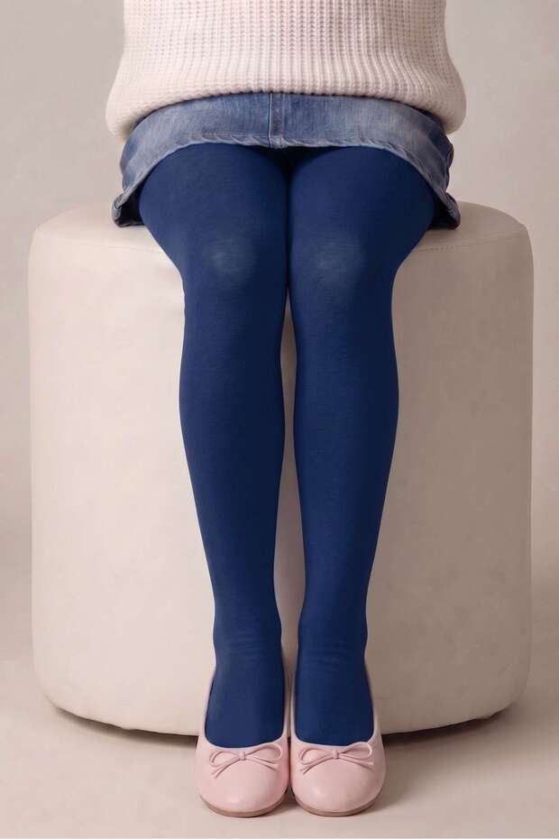 Girl's Navy Blue Micro 40 Pantyhose