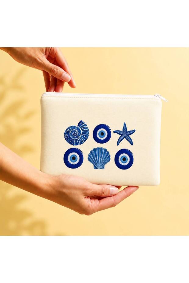 Nazar Printed Cloth Canvas Makeup Bag
