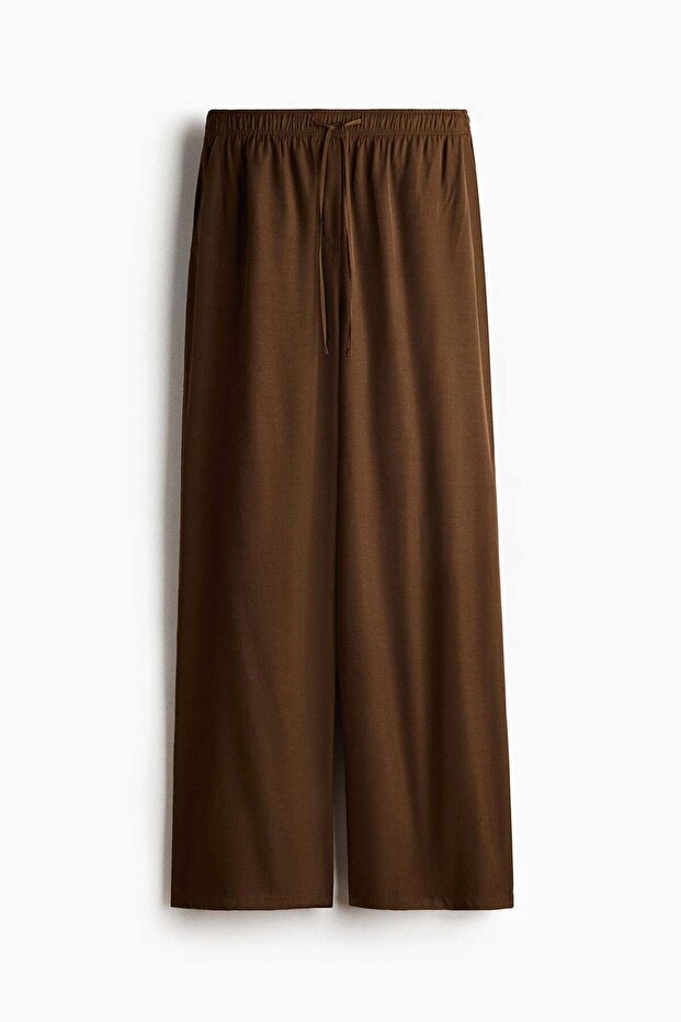 Wide drawstring trousers