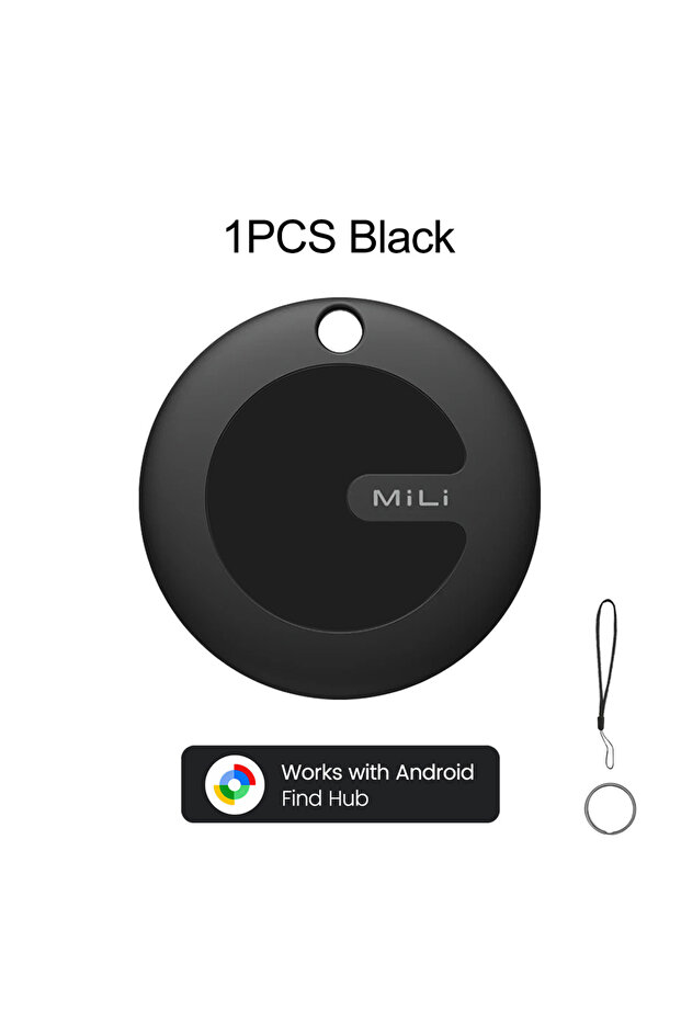 Black-1PCS 1-4Pack MiLi Smart GPS Tracker Bluetooth Locator For Android Work With Google Find My Dev