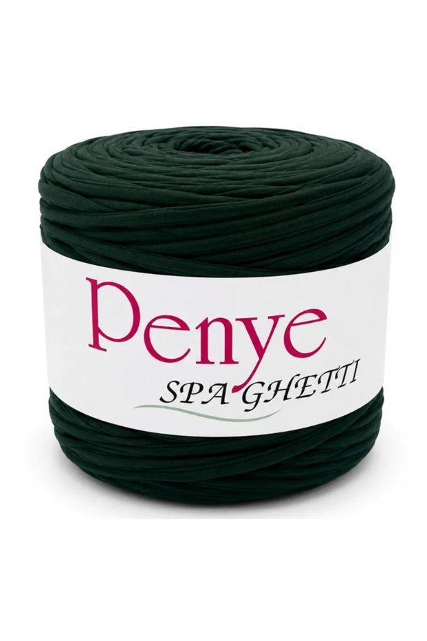 Oxford Combed Cotton Spaghetti T-Shirt Yarn Combed Cotton Yarn 600 Gr – Bag Basket Yarn 028 Emerald Green