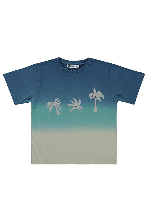 Batik Color Gradient T-Shirt for 2-5 Years Old - Green