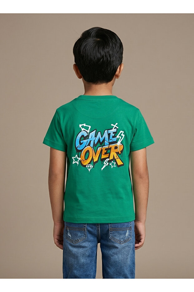 Boys Game Over Green Back T-Shirt
