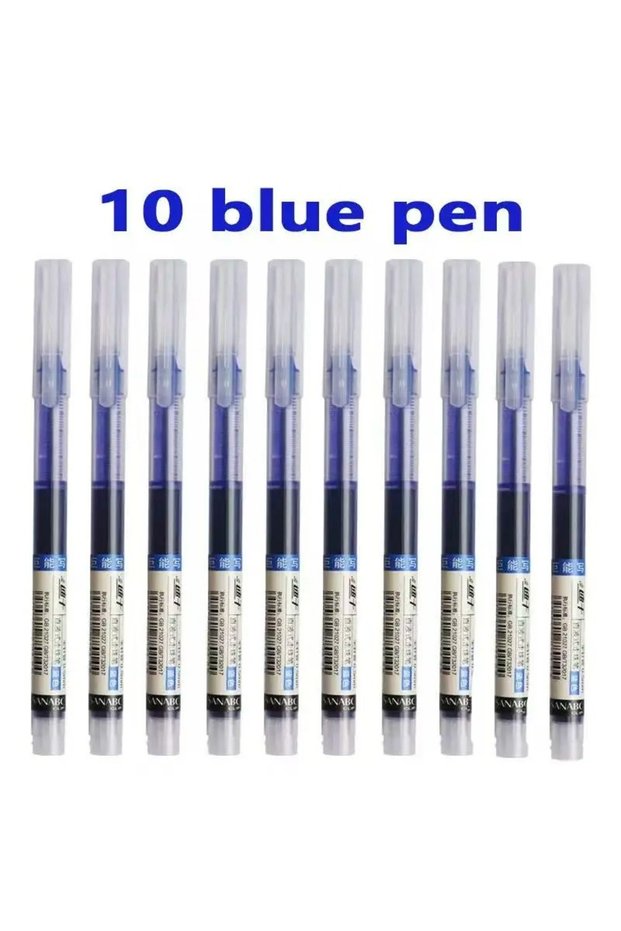 10pcs blue 3/10/50/100PCS Color Gel Pens set,0.5mm Fine Tip Ballpoint Pen for Drawing Pens for Writi