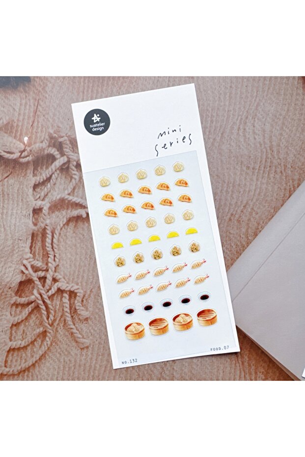 132 food.07 Korean Import Suatelier Mini Breakfast Four-leaf Clover Decor Sticker Scrapbooking Diy J