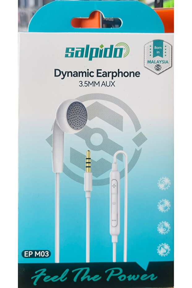 EP M03 Dynamic Earphone with a 3.5mm AUX connection