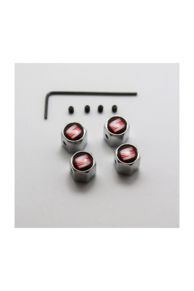 Seat Valve Cover with Allen Model Silver Color Anti-Theft