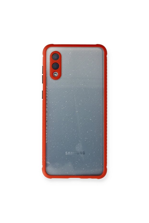 Samsung Galaxy A02 Case Miami Transparent Silicone - Red