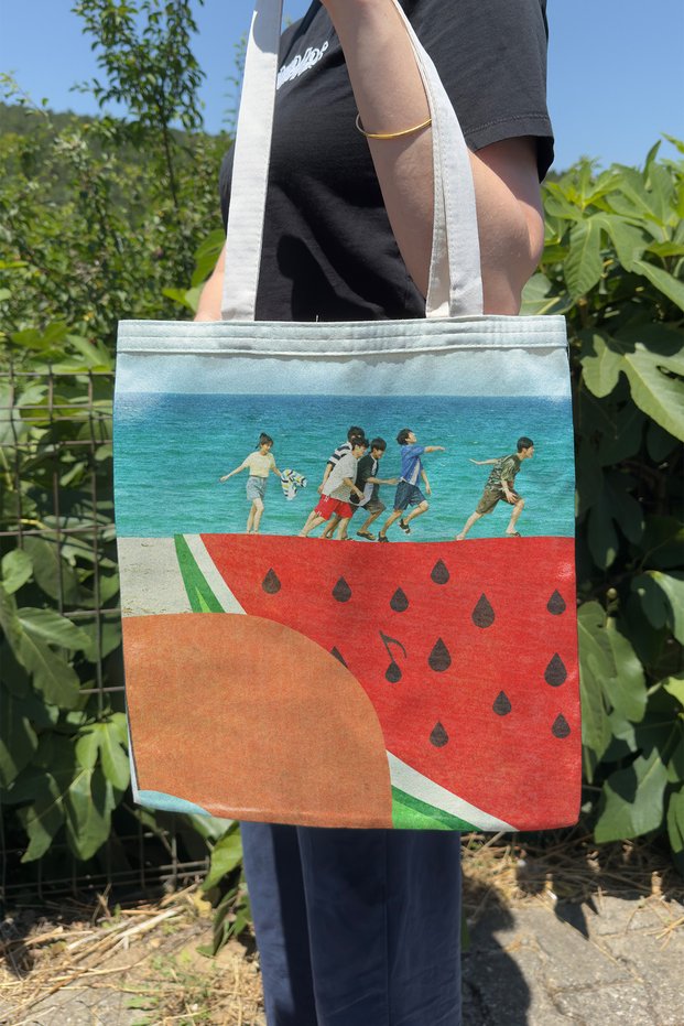 Twinkling Watermelon- K Drama V1 Double Sided Summer Winter Canvas Print Tote Bag Series Film